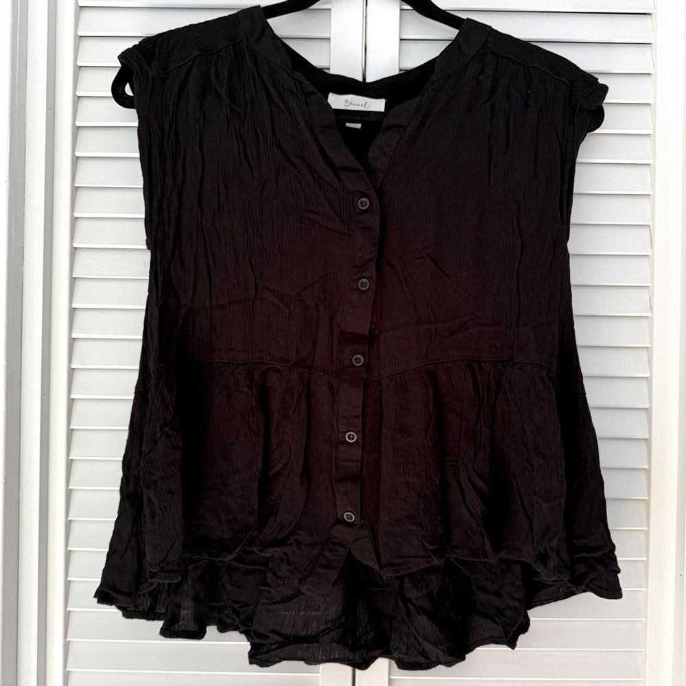 Beceel Black Sleeveless top Size S